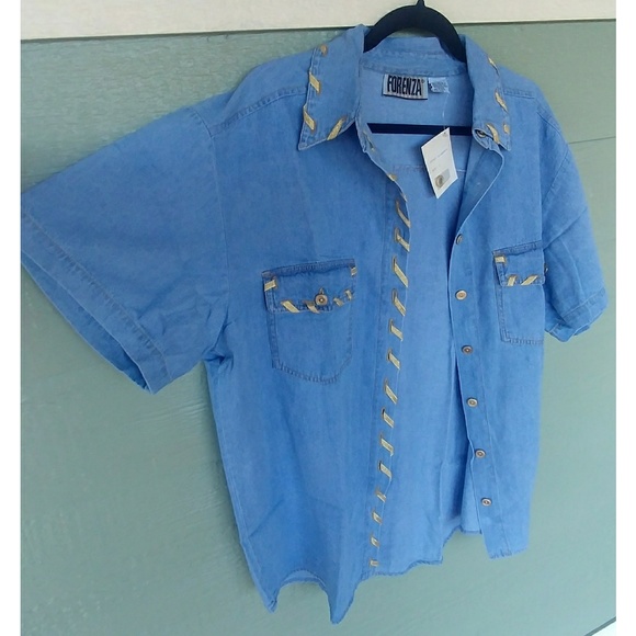 NWT VINTAGE Forenza 80s 90s Oversized Top - Picture 5 of 7